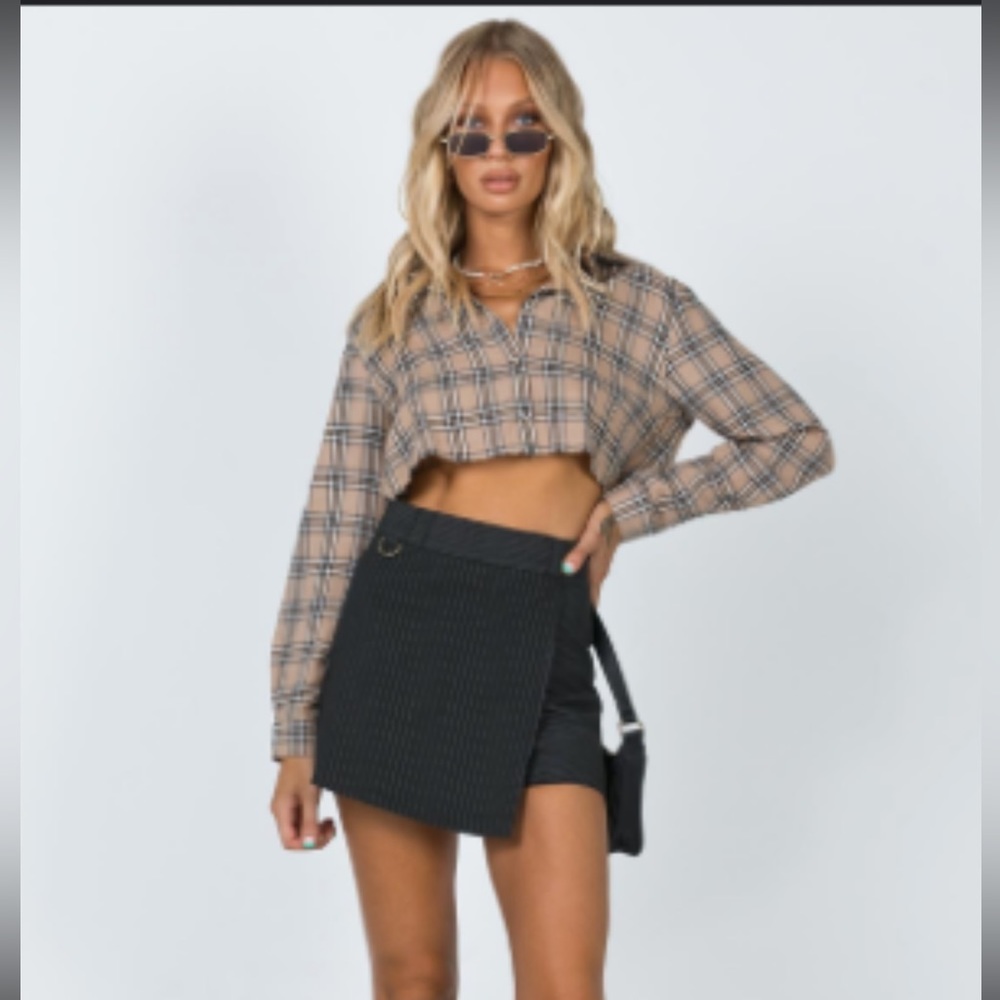 Princess Polly Everly Pinstripe Skort